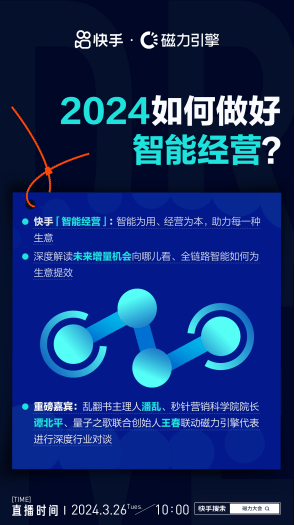 2024年新澳门开码结果,就在明天！快手「智能经营·2024磁力大会」8大看点抢先看  第3张