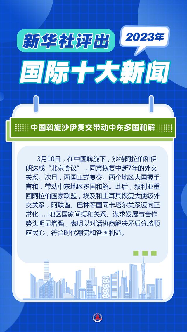 2004新澳精准资料免费提供_新华全媒＋｜新华社评出2023年国际十大新闻