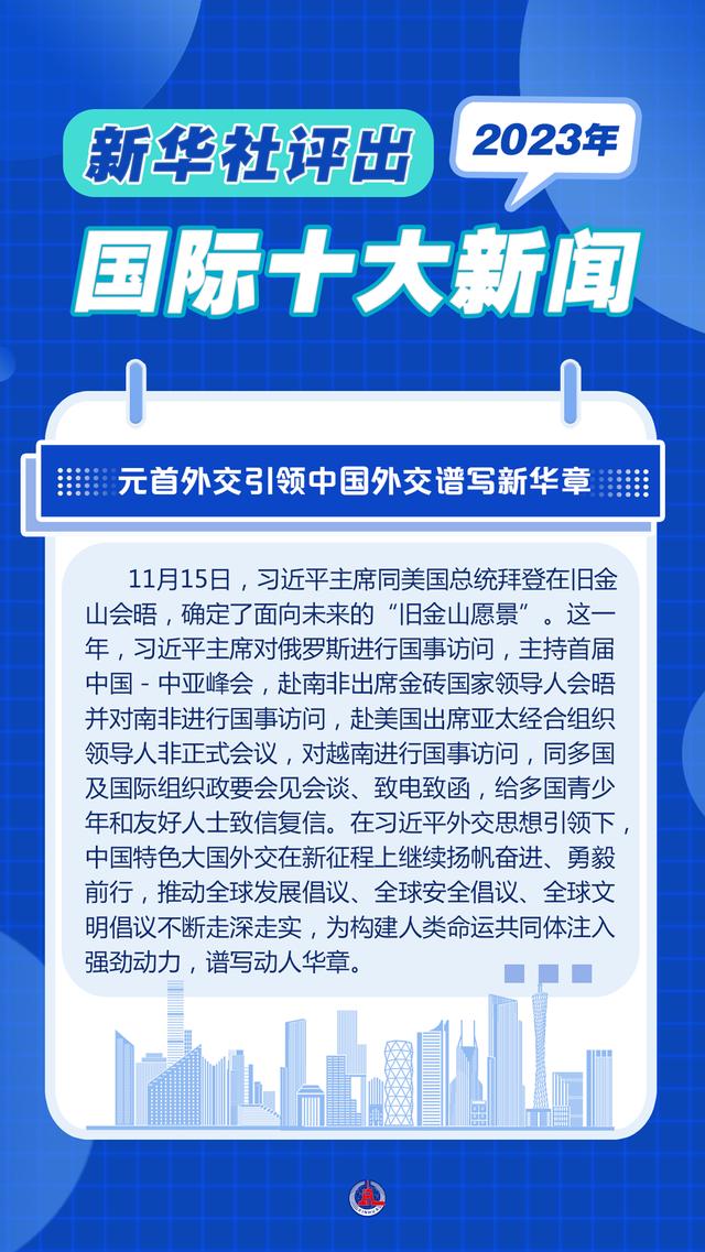 2004新澳精准资料免费提供_新华全媒＋｜新华社评出2023年国际十大新闻  第10张