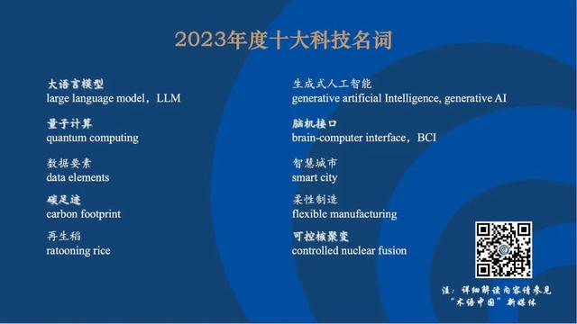 澳门六开奖结果2024开奖直播,2023年度十大科技名词揭晓！