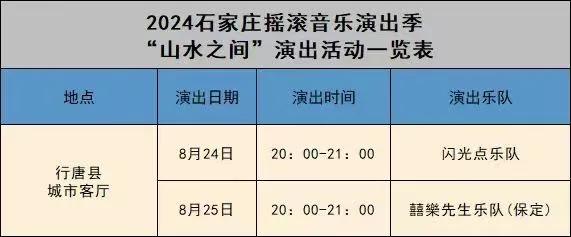 澳门2024精准资料全年免费_@河北乐迷，摇滚主题展来了！还有这些值得期待……