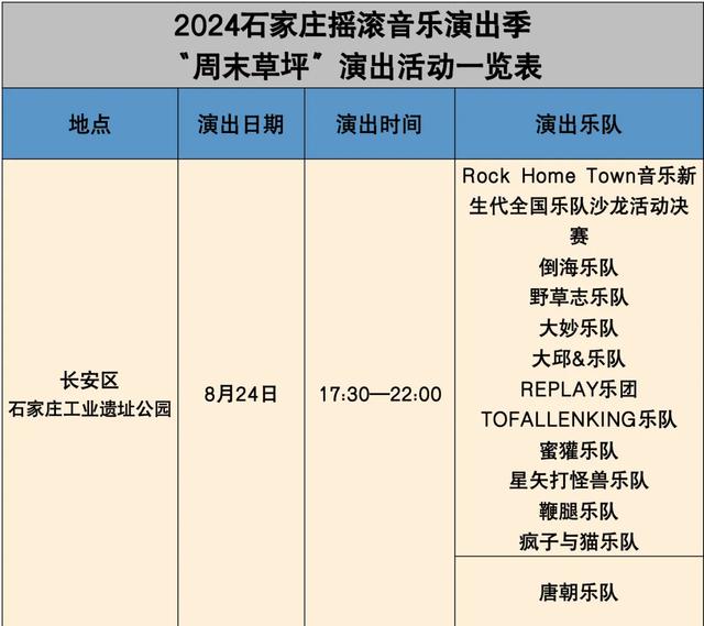 澳门2024精准资料全年免费_@河北乐迷，摇滚主题展来了！还有这些值得期待……