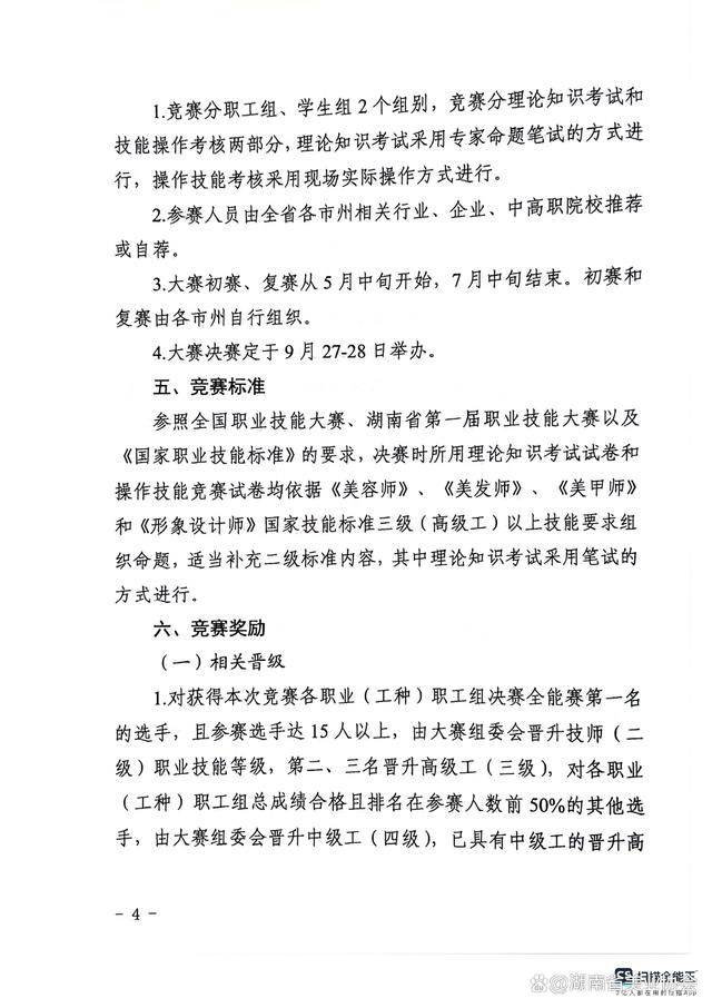 一码一肖100准中,「竞赛通知」关于组织举办第26届湖南省发型美容美甲职业技能竞赛