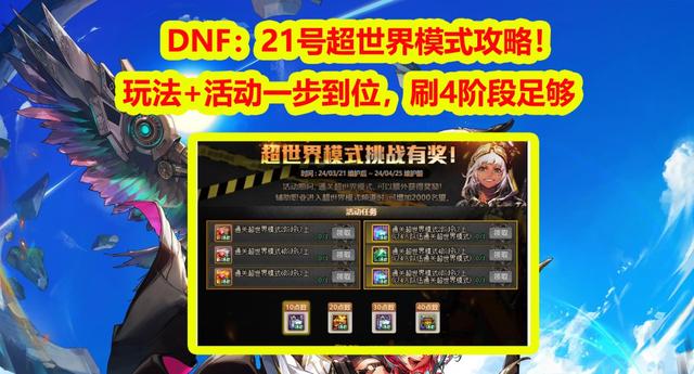 二四六香港天天开彩大全_DNF：21号超世界模式攻略！玩法+活动一步到位，刷4阶段足够了