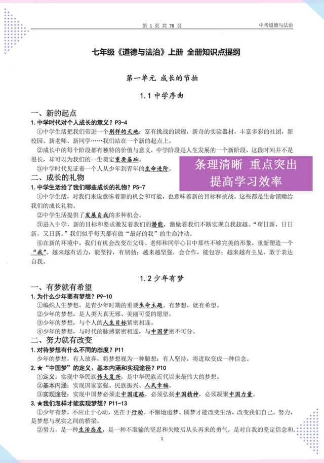 白小姐4905一码中奖,熬夜41天，整理中考道德与法治考点，中考复习必备资料，收藏学习