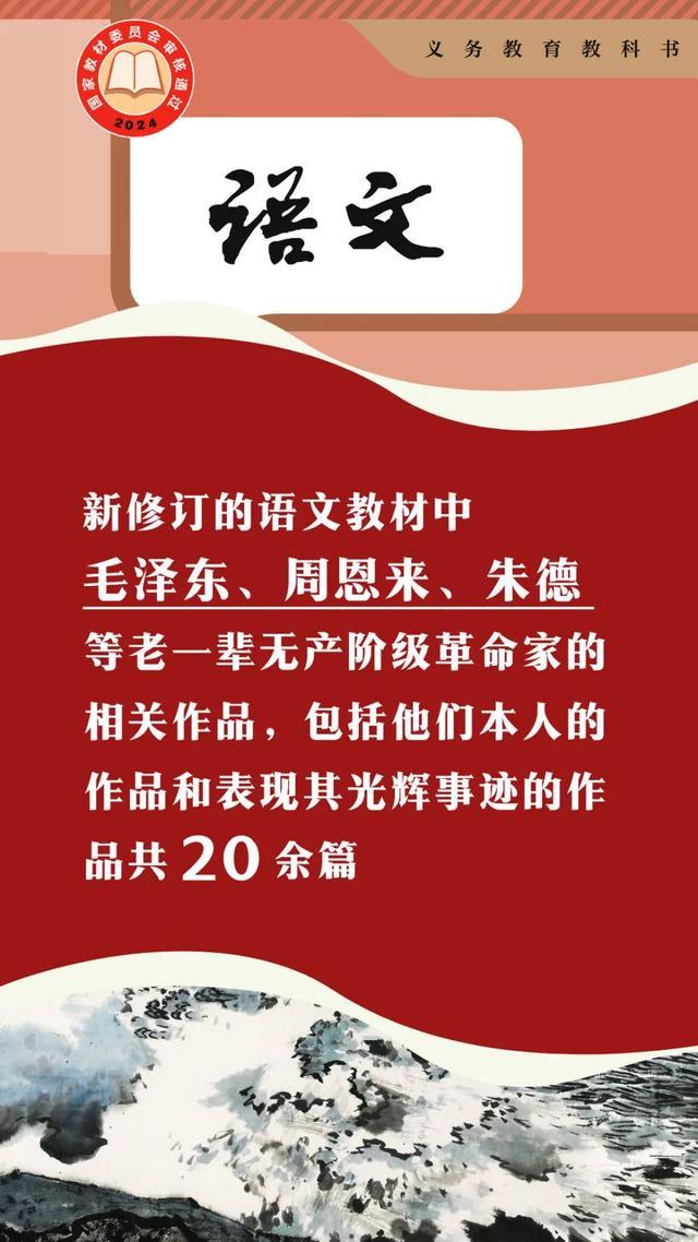 澳门正版资料大全生肖卡_敲黑板！“数”说中小学教材修订重点  第4张