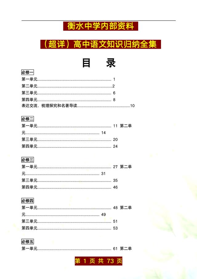 新澳天天开奖资料大全最新_衡水重点教师：高中语文重点知识，教辅常青树推荐，学习考试点睛  第1张